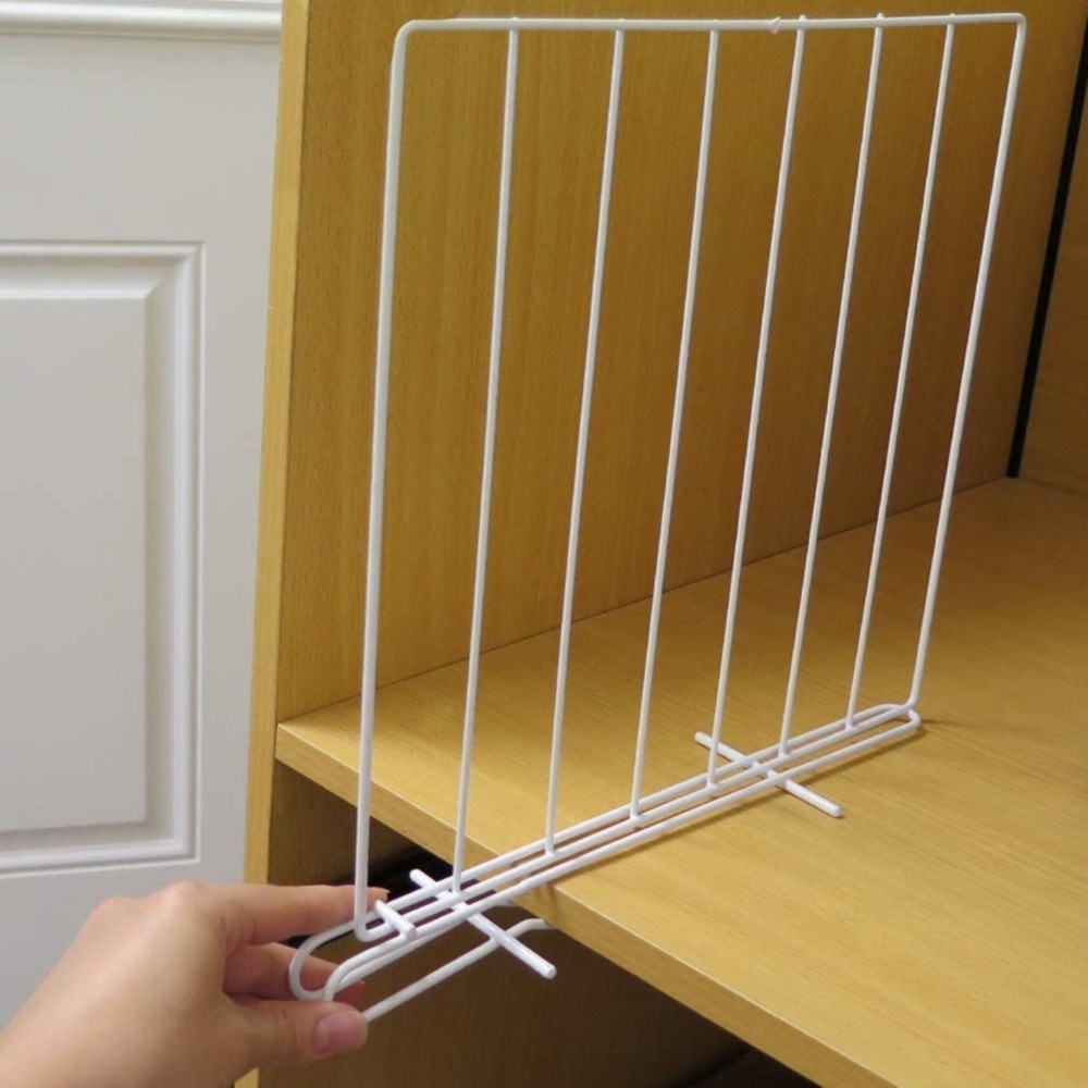 Set of 8 wood shelf dividers